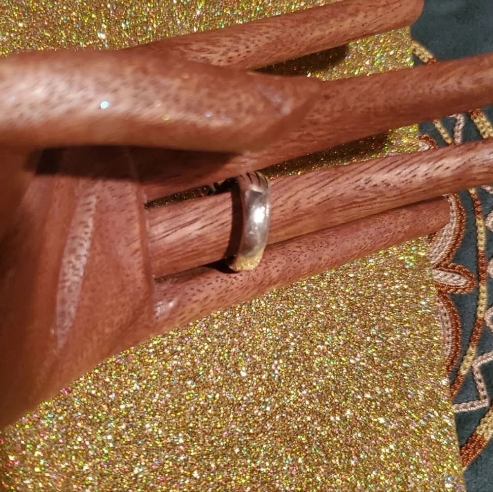 Silpada Sterling Silver Faceted Champagne Cubic Zirconia Gemstone Ring - Picture 7 of 13